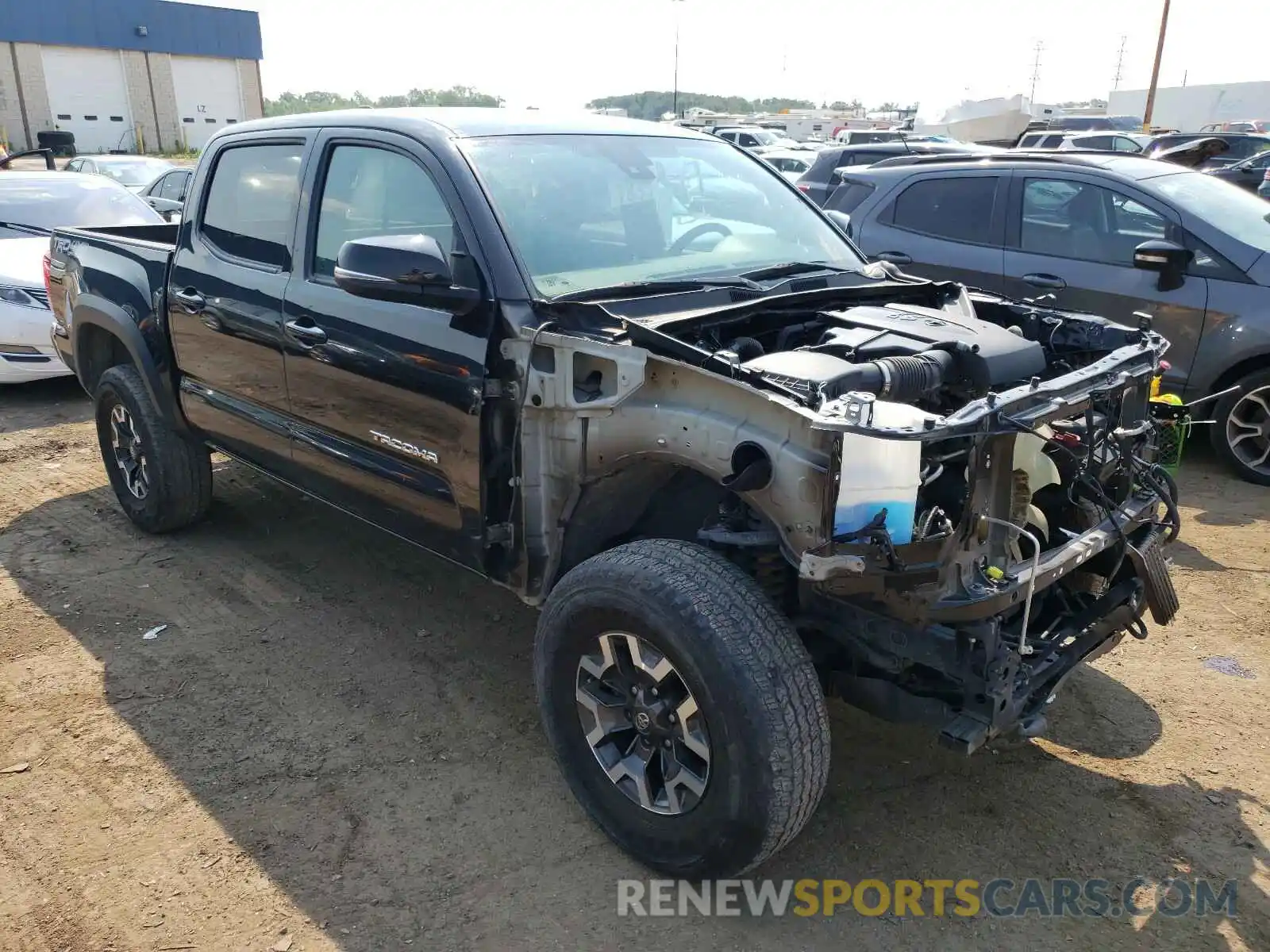 1 Photograph of a damaged car 5TFCZ5AN6KX194151 TOYOTA TACOMA 2019