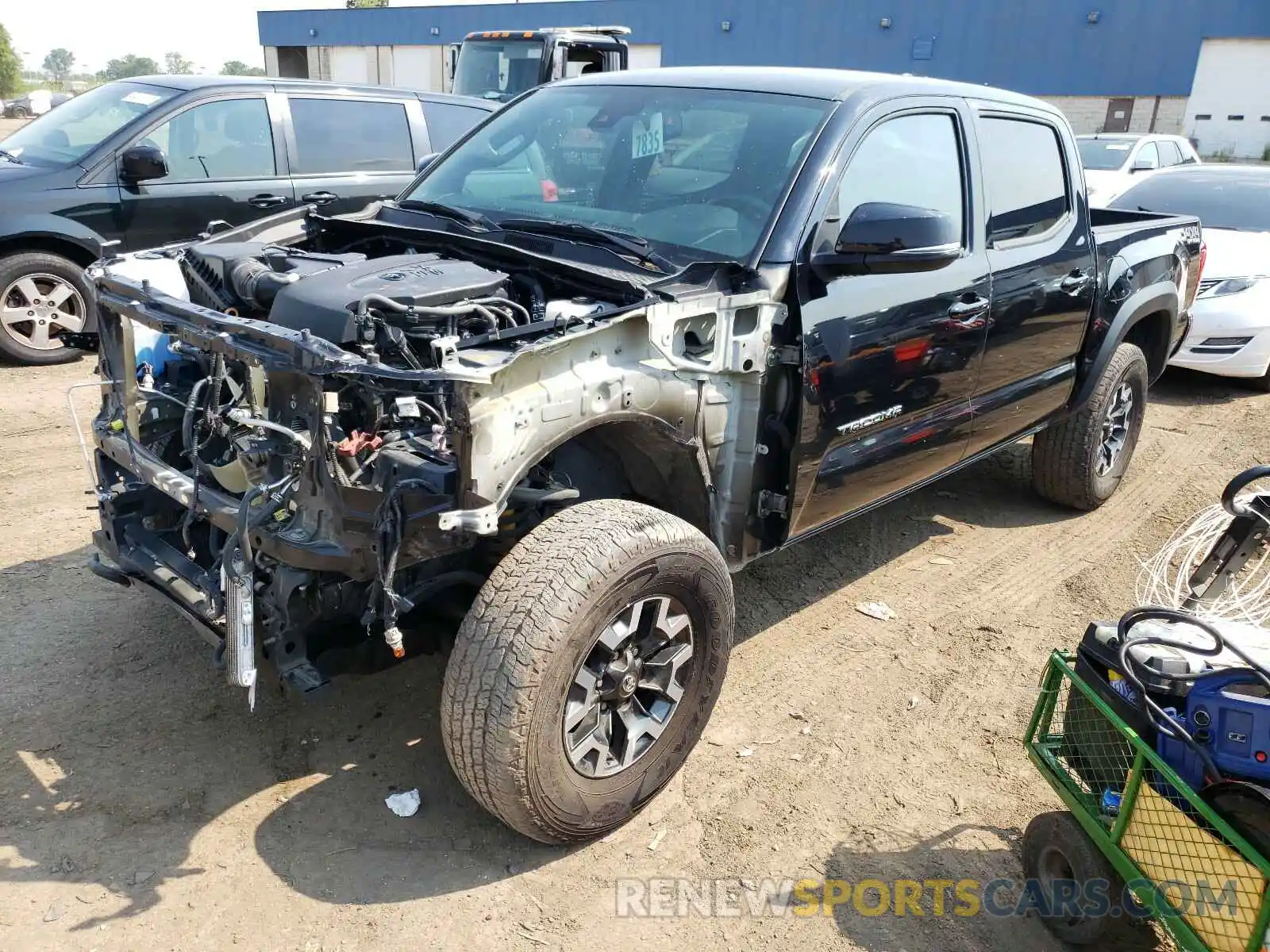 2 Photograph of a damaged car 5TFCZ5AN6KX194151 TOYOTA TACOMA 2019