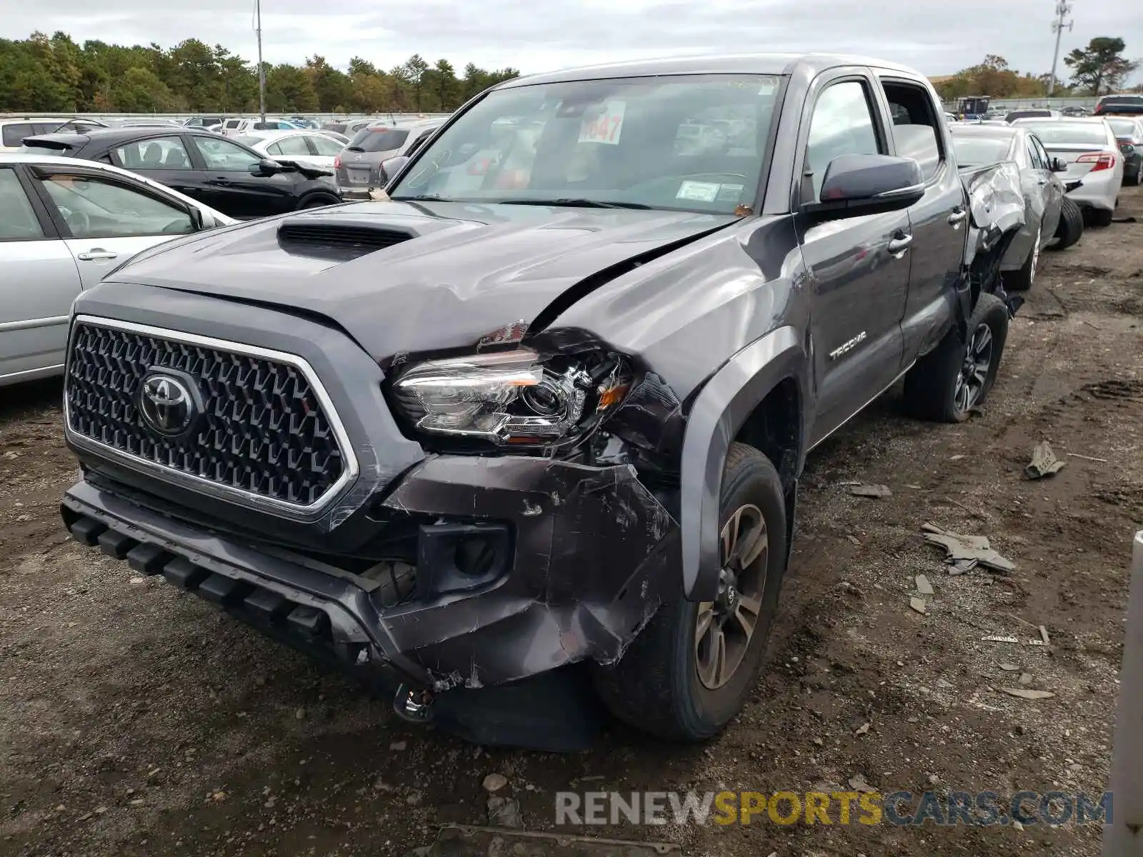 2 Photograph of a damaged car 5TFCZ5AN7KX177228 TOYOTA TACOMA 2019