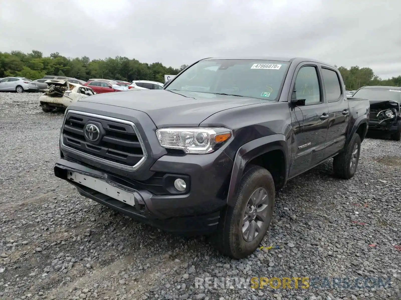 2 Photograph of a damaged car 5TFCZ5AN7KX177617 TOYOTA TACOMA 2019