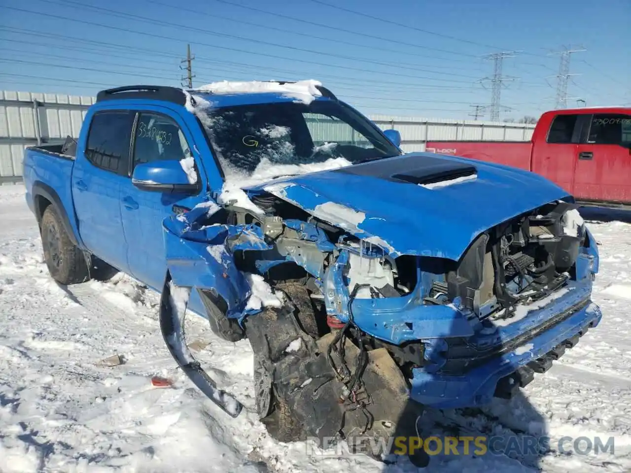 1 Photograph of a damaged car 5TFCZ5AN7KX181926 TOYOTA TACOMA 2019