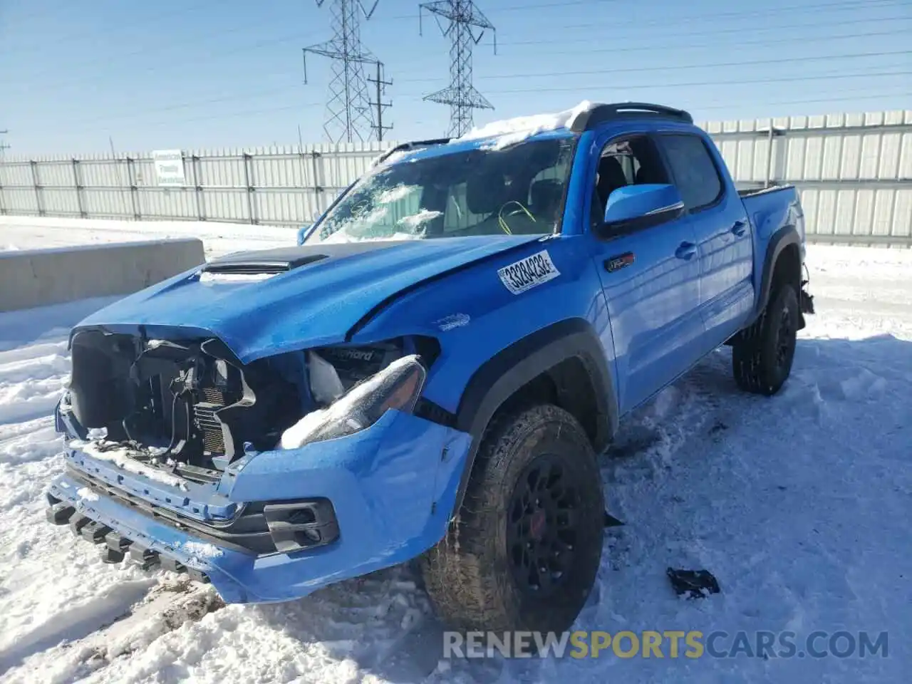 2 Photograph of a damaged car 5TFCZ5AN7KX181926 TOYOTA TACOMA 2019