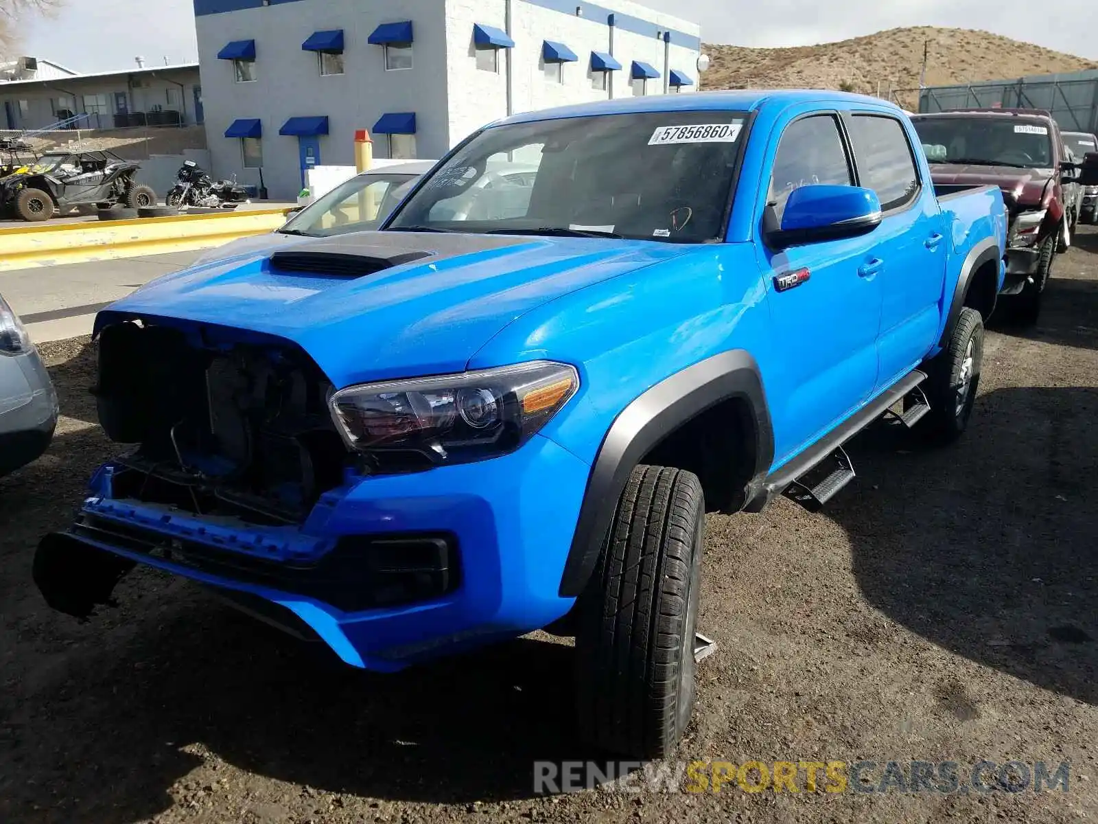 2 Photograph of a damaged car 5TFCZ5AN7KX185913 TOYOTA TACOMA 2019