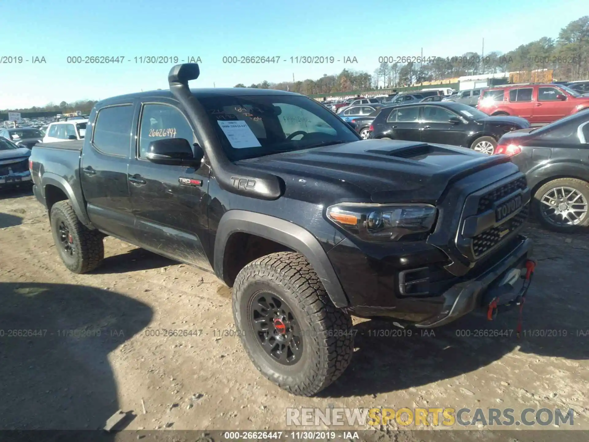 1 Photograph of a damaged car 5TFCZ5AN7KX192683 TOYOTA TACOMA 2019