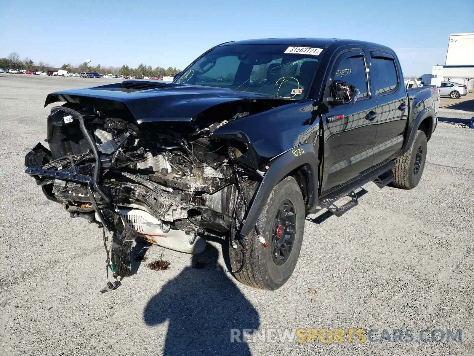 2 Photograph of a damaged car 5TFCZ5AN7KX192814 TOYOTA TACOMA 2019