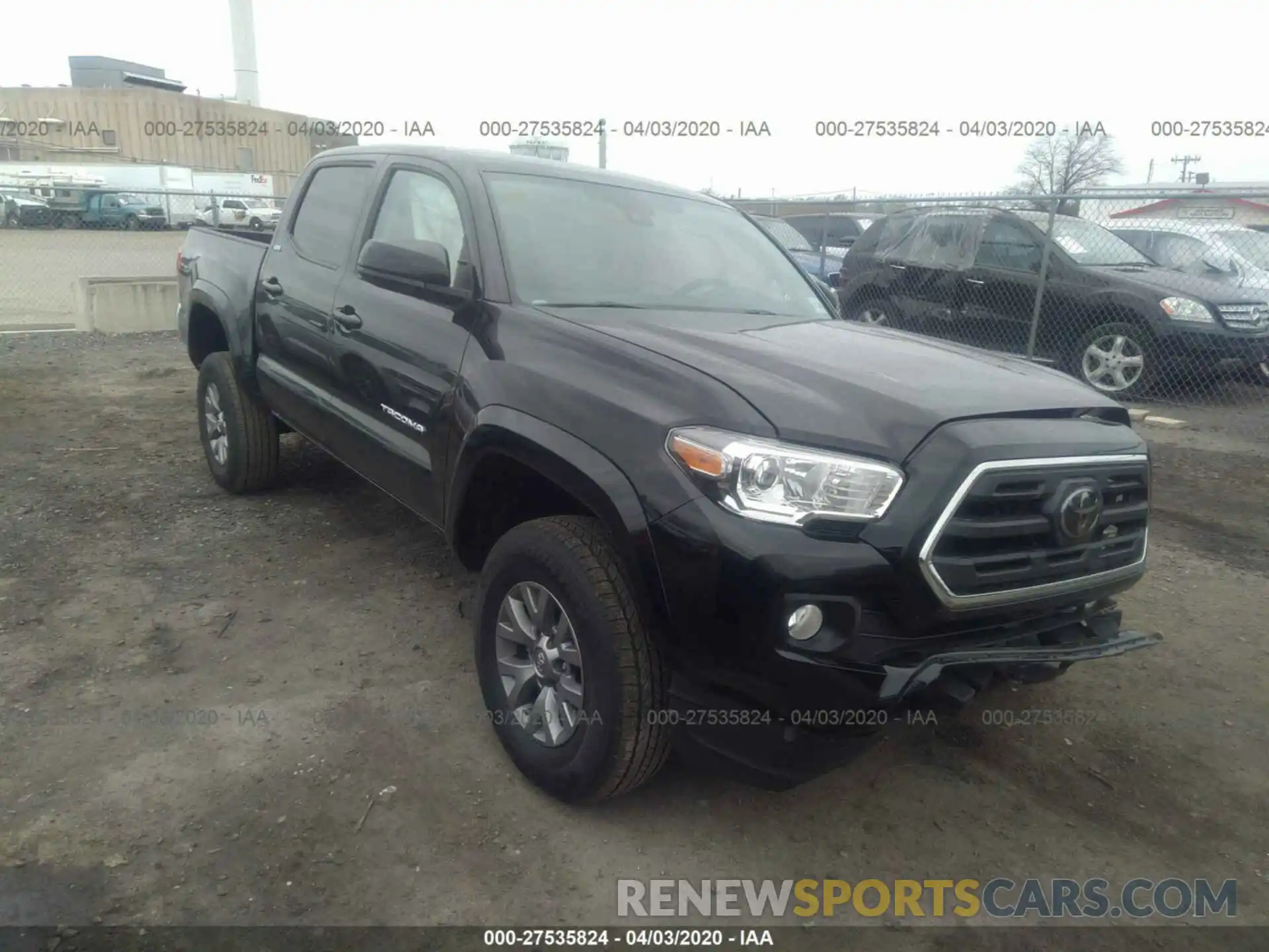 1 Photograph of a damaged car 5TFCZ5AN7KX205092 TOYOTA TACOMA 2019