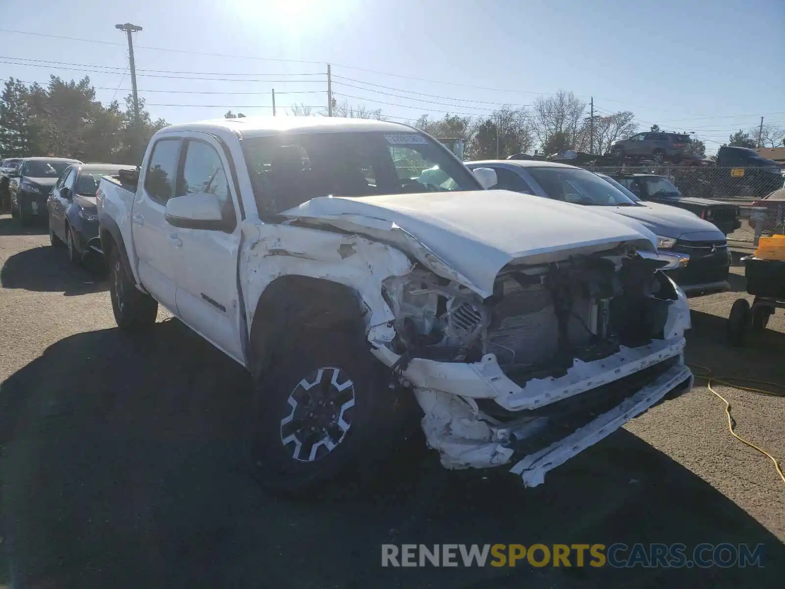 1 Photograph of a damaged car 5TFCZ5AN7KX207621 TOYOTA TACOMA 2019