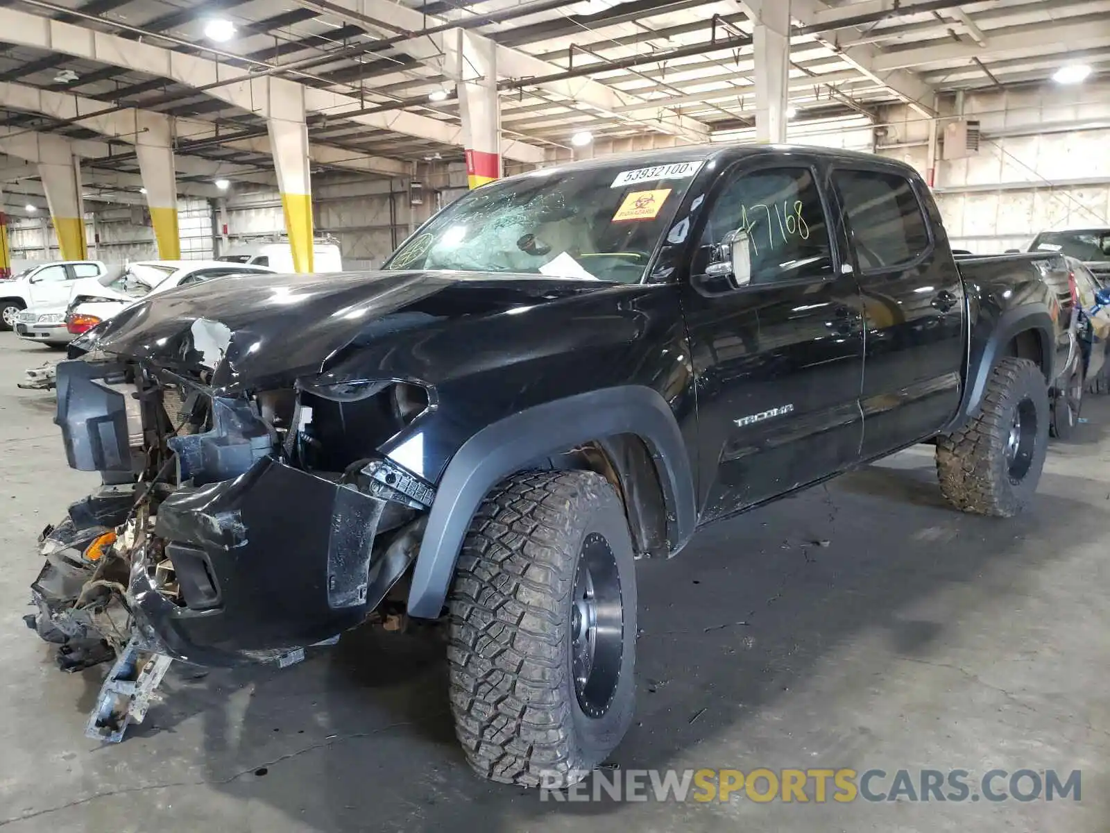 2 Photograph of a damaged car 5TFCZ5AN8KX172927 TOYOTA TACOMA 2019