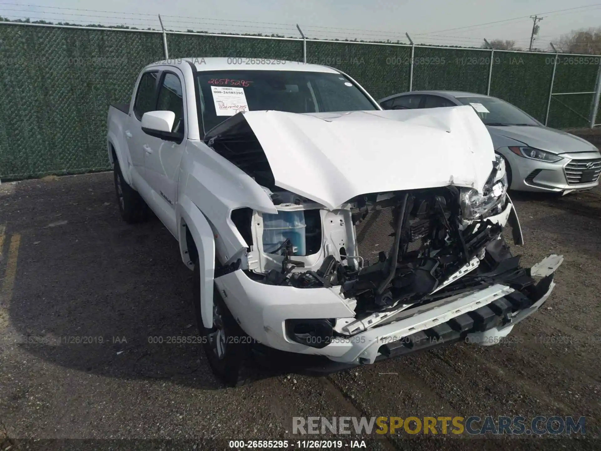 1 Photograph of a damaged car 5TFCZ5AN8KX178923 TOYOTA TACOMA 2019