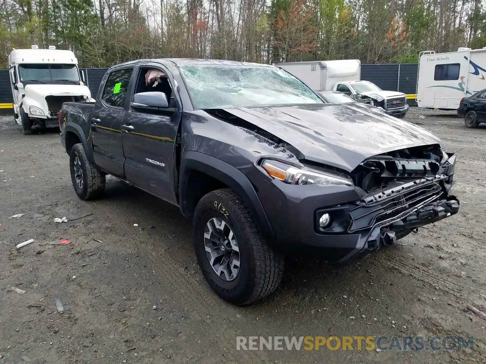 1 Photograph of a damaged car 5TFCZ5AN8KX180817 TOYOTA TACOMA 2019