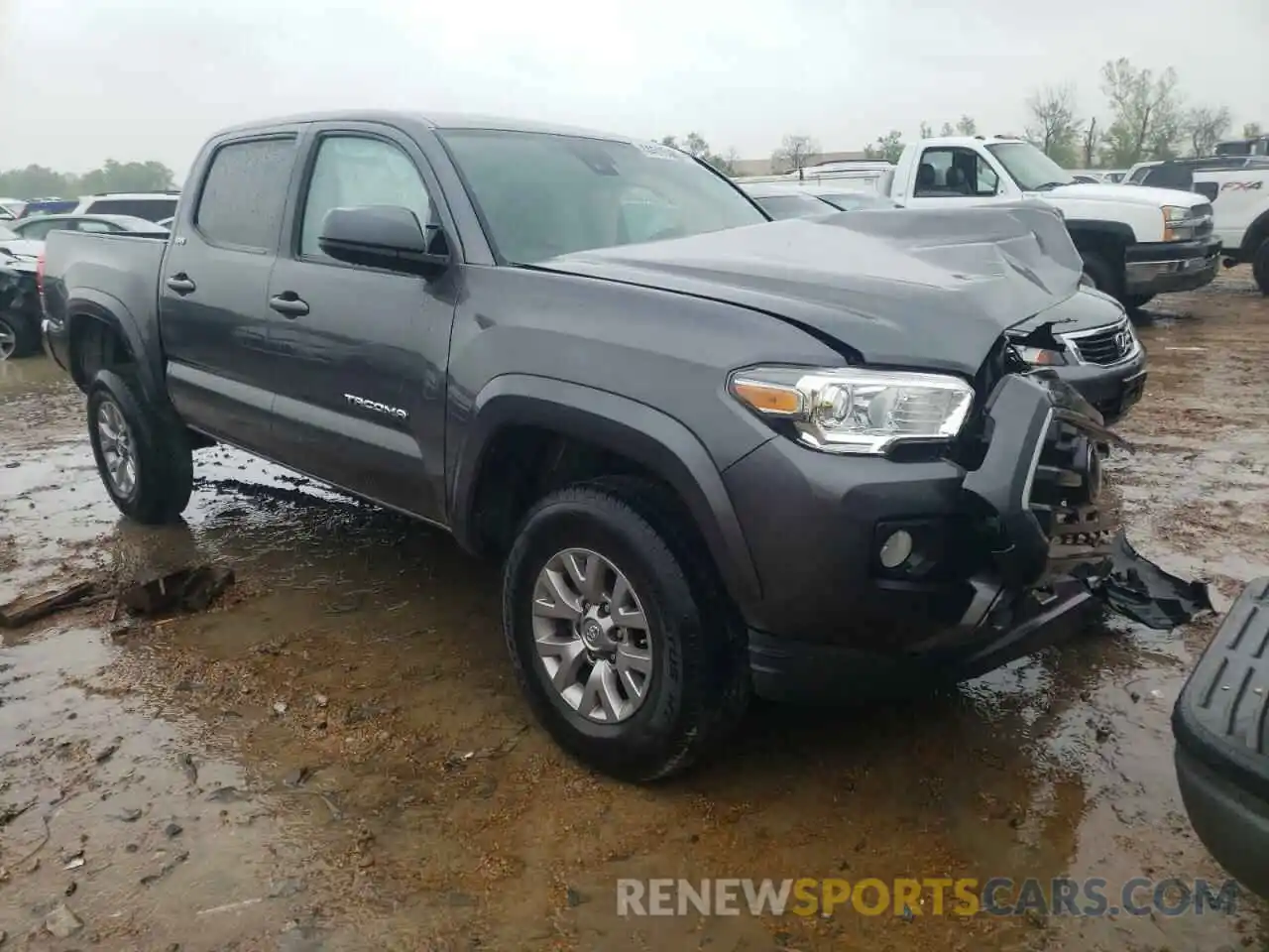 1 Photograph of a damaged car 5TFCZ5AN8KX186441 TOYOTA TACOMA 2019