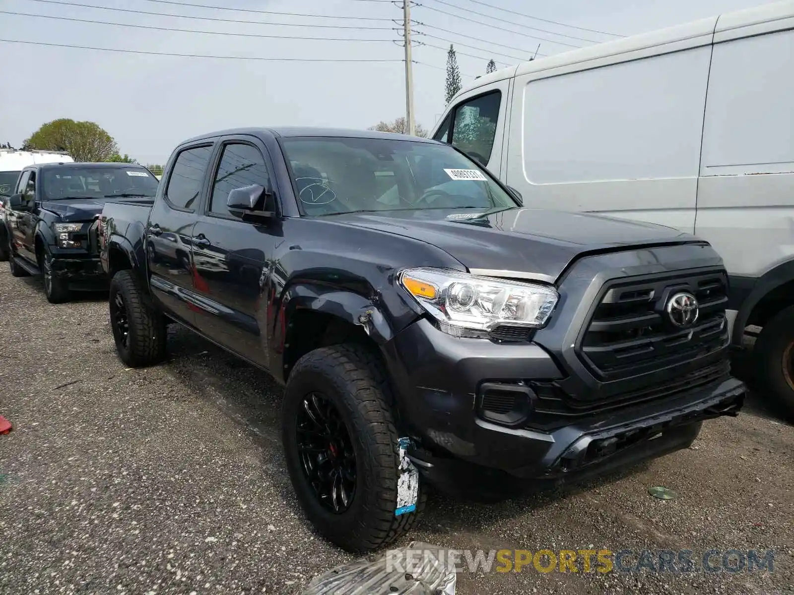 1 Photograph of a damaged car 5TFCZ5AN8KX199299 TOYOTA TACOMA 2019