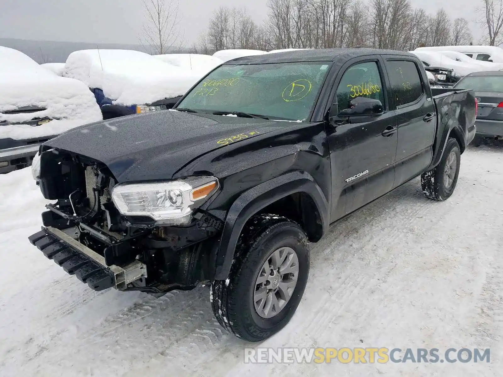 2 Photograph of a damaged car 5TFCZ5AN8KX200497 TOYOTA TACOMA 2019