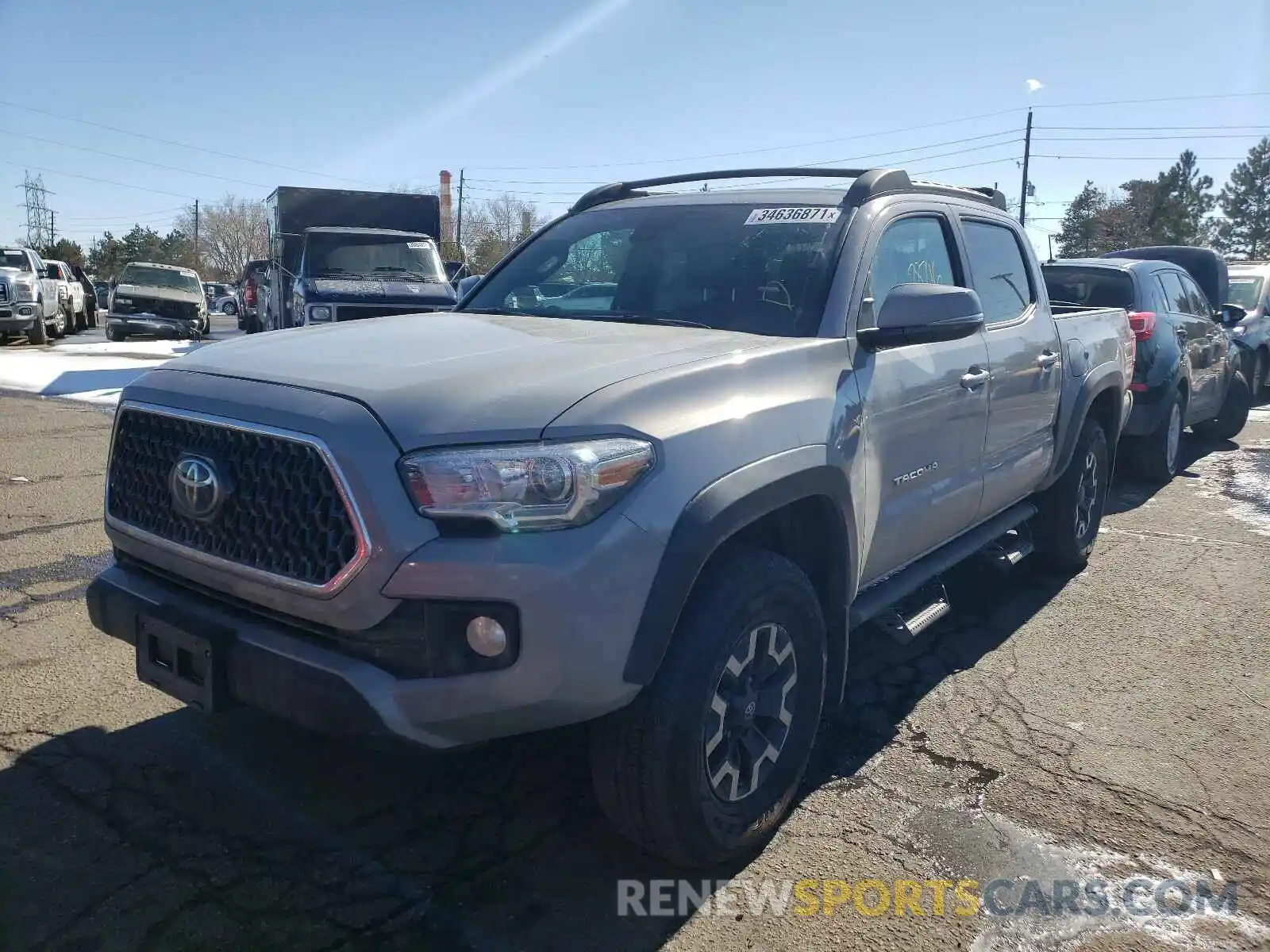 2 Photograph of a damaged car 5TFCZ5AN8KX201567 TOYOTA TACOMA 2019