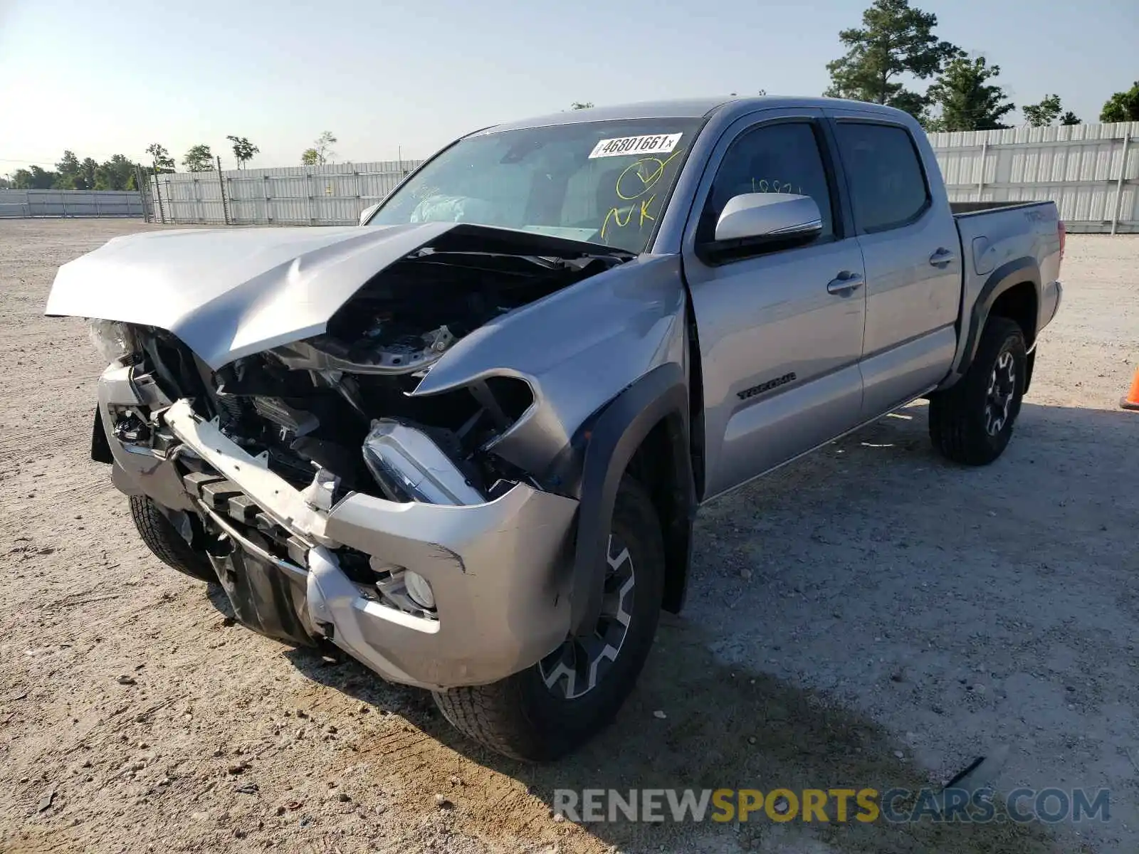 2 Photograph of a damaged car 5TFCZ5AN8KX209278 TOYOTA TACOMA 2019