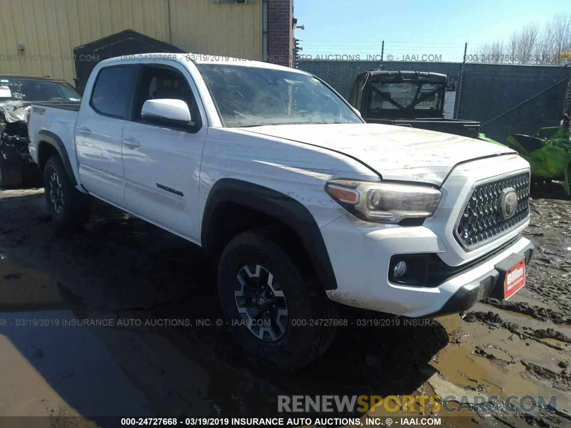 1 Photograph of a damaged car 5TFCZ5AN9KX169776 TOYOTA TACOMA 2019