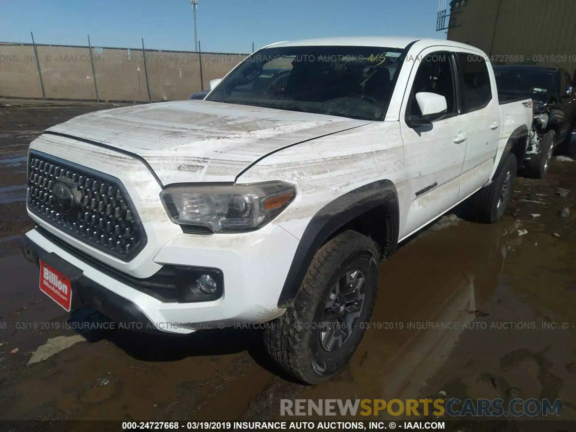 2 Photograph of a damaged car 5TFCZ5AN9KX169776 TOYOTA TACOMA 2019