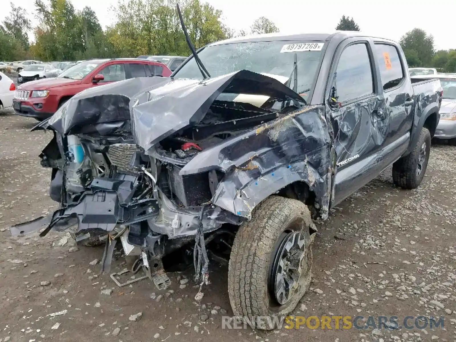 2 Photograph of a damaged car 5TFCZ5AN9KX171351 TOYOTA TACOMA 2019