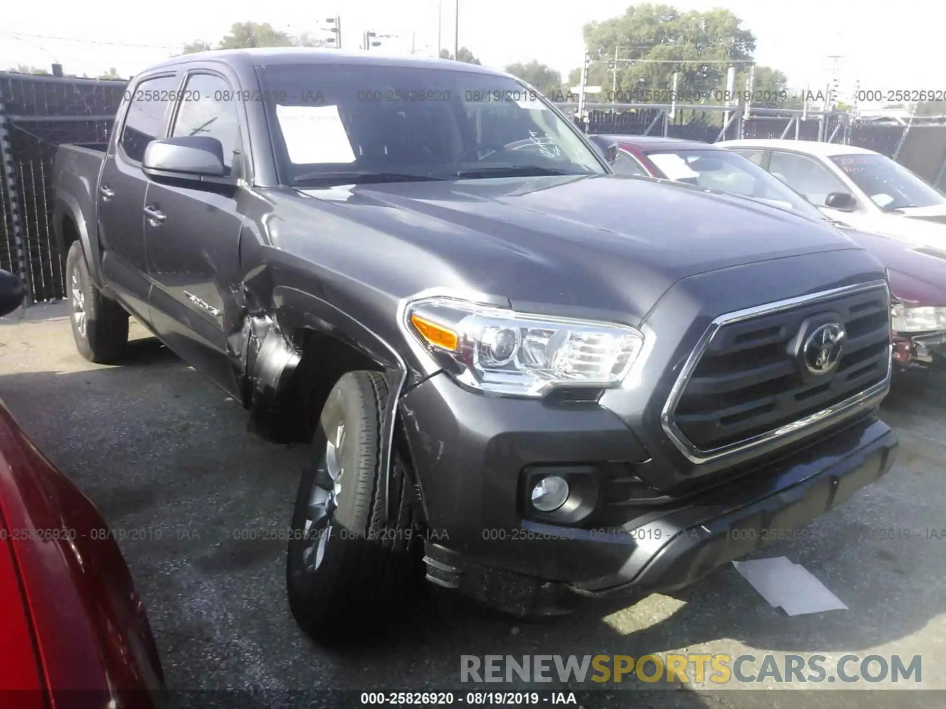 1 Photograph of a damaged car 5TFCZ5AN9KX175626 TOYOTA TACOMA 2019