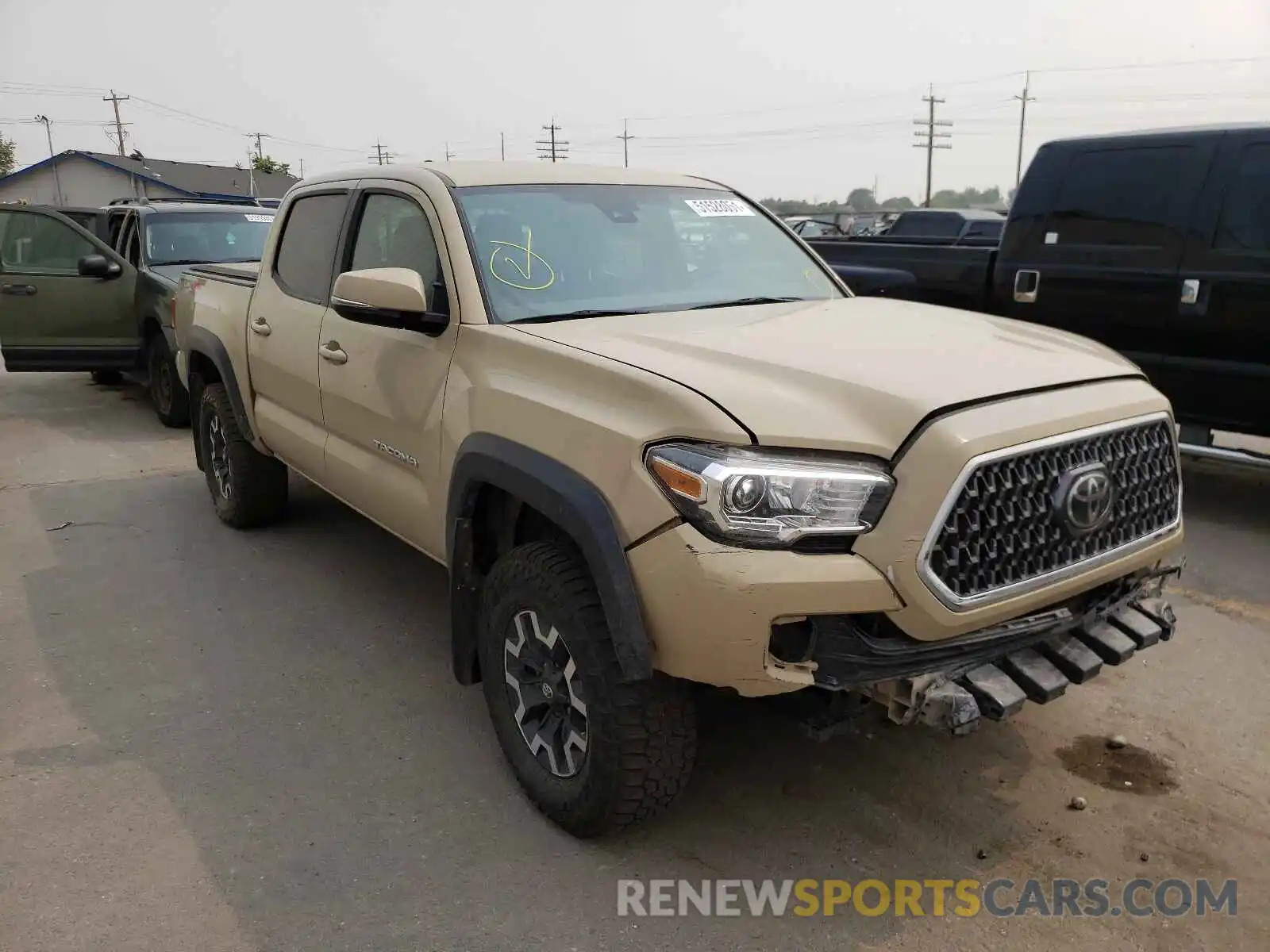 1 Photograph of a damaged car 5TFCZ5AN9KX180745 TOYOTA TACOMA 2019