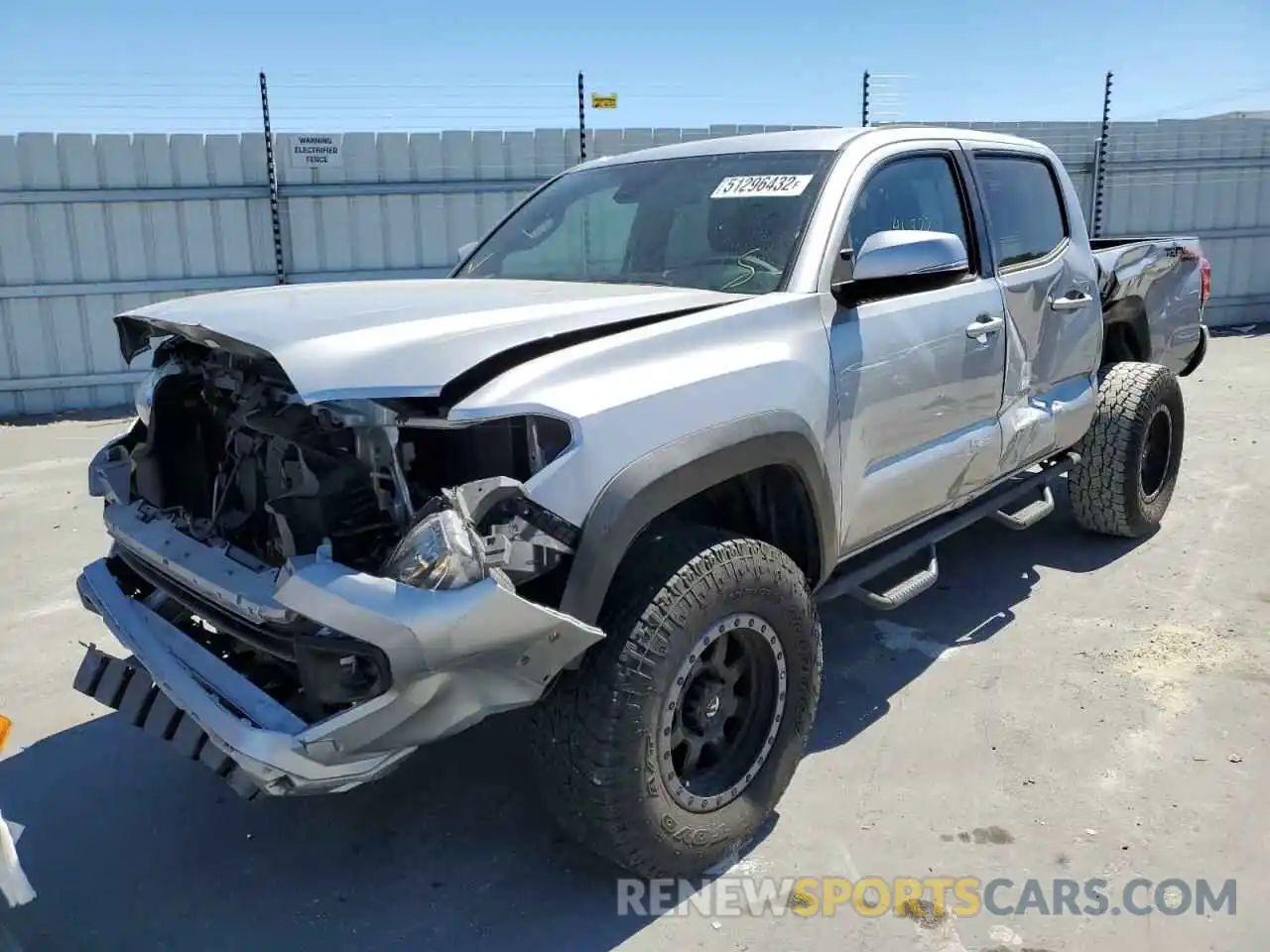 2 Photograph of a damaged car 5TFCZ5AN9KX181247 TOYOTA TACOMA 2019