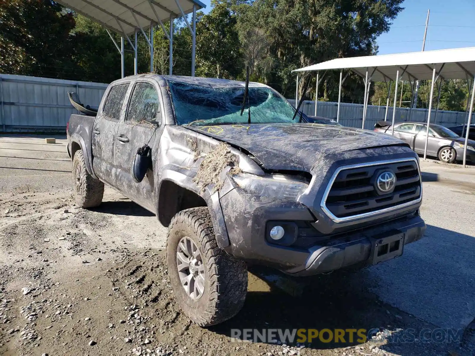 1 Photograph of a damaged car 5TFCZ5AN9KX182169 TOYOTA TACOMA 2019