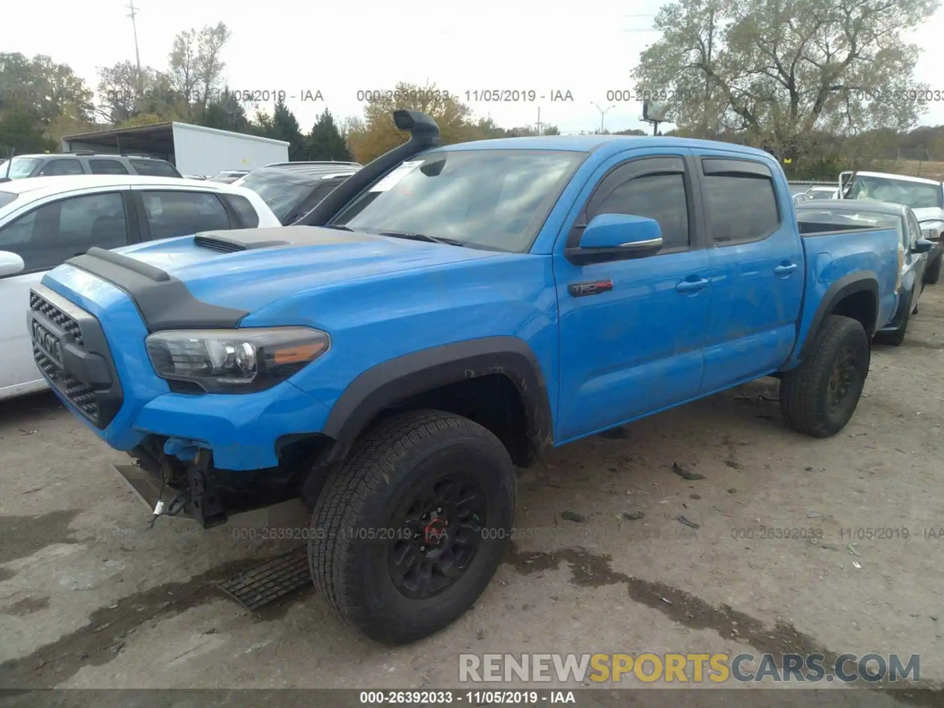 2 Photograph of a damaged car 5TFCZ5AN9KX184133 TOYOTA TACOMA 2019