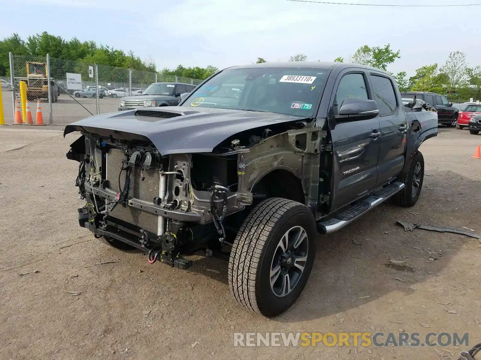 2 Photograph of a damaged car 5TFCZ5AN9KX185458 TOYOTA TACOMA 2019