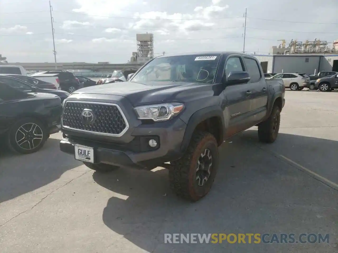 2 Photograph of a damaged car 5TFCZ5AN9KX186805 TOYOTA TACOMA 2019