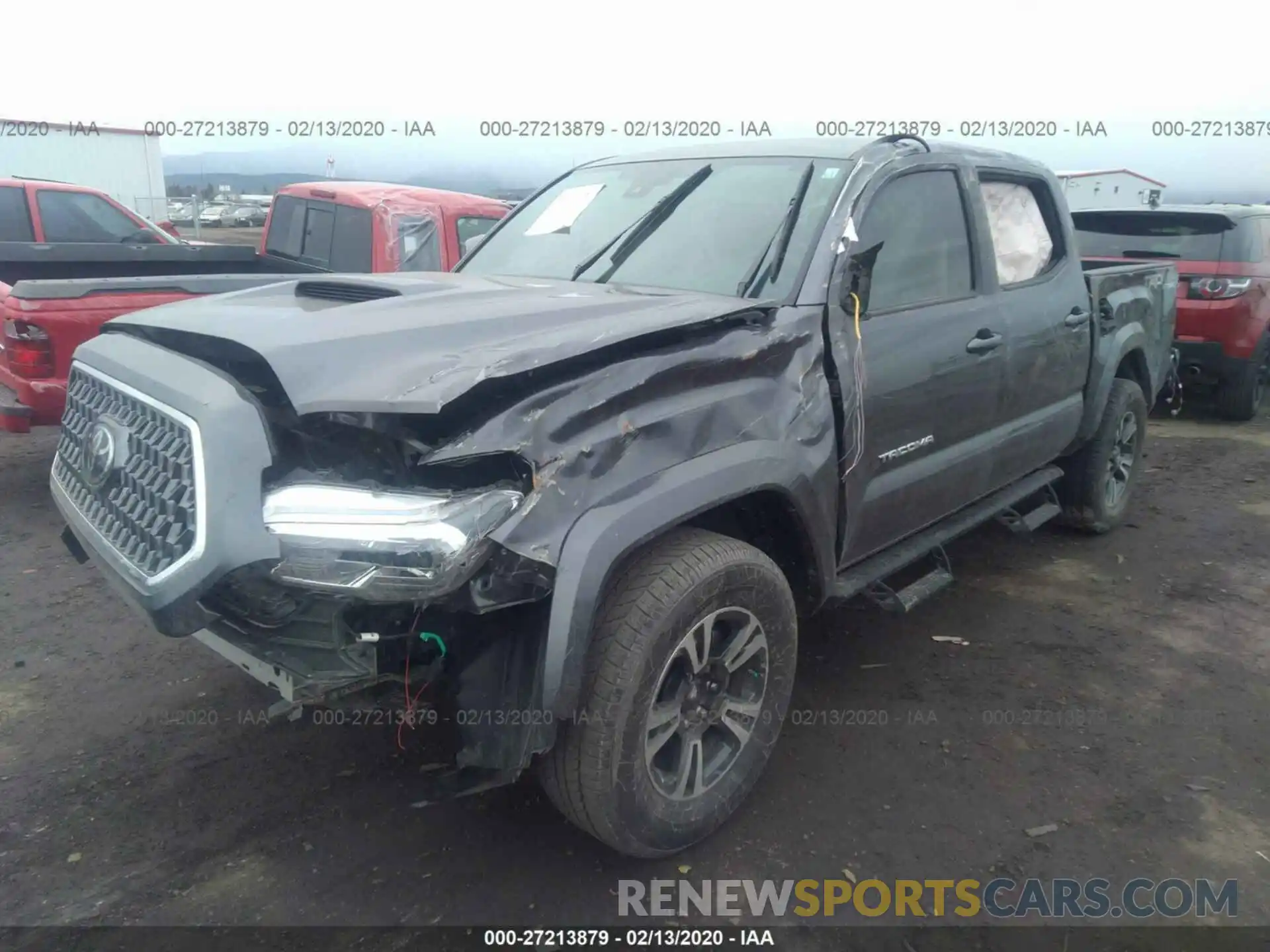 2 Photograph of a damaged car 5TFCZ5AN9KX191034 TOYOTA TACOMA 2019