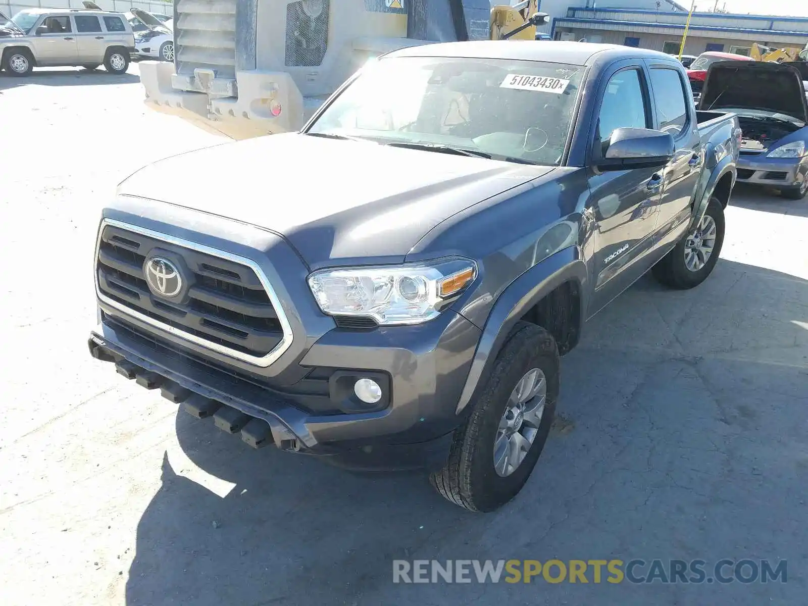 2 Photograph of a damaged car 5TFCZ5AN9KX192927 TOYOTA TACOMA 2019