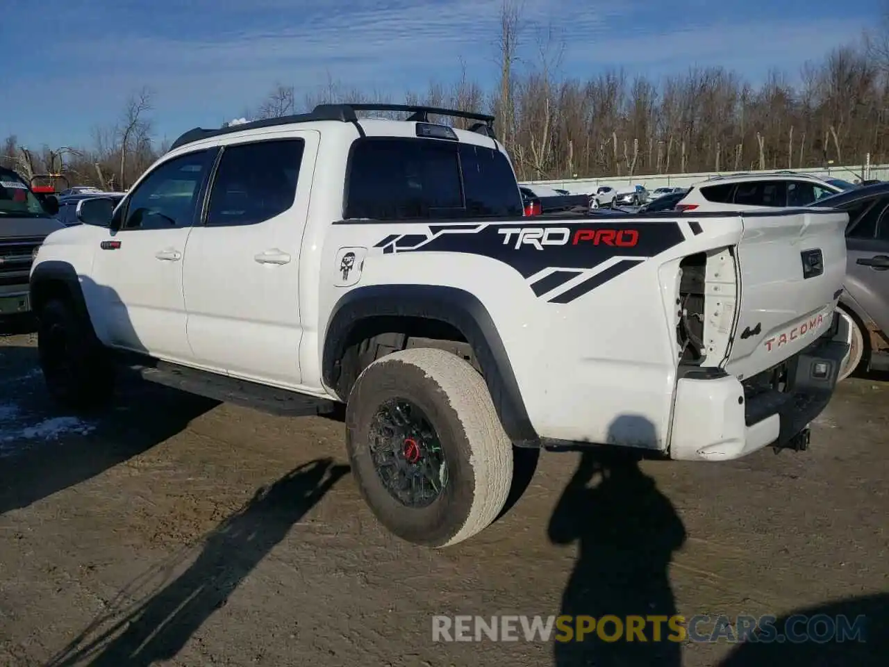 2 Photograph of a damaged car 5TFCZ5AN9KX196945 TOYOTA TACOMA 2019