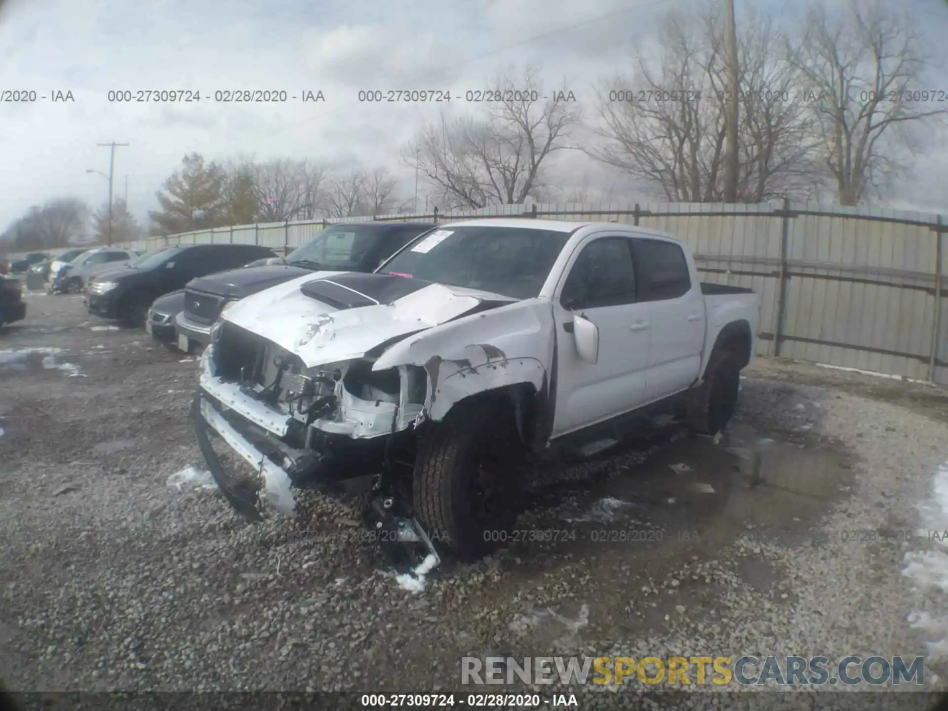 2 Photograph of a damaged car 5TFCZ5AN9KX199635 TOYOTA TACOMA 2019