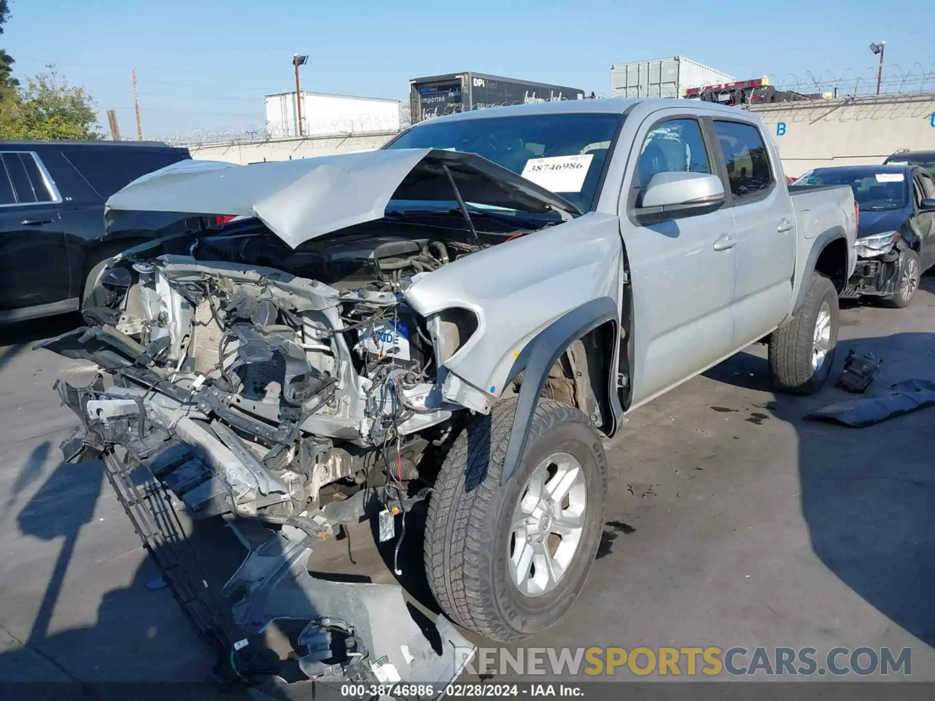 2 Photograph of a damaged car 5TFCZ5AN9KX200606 TOYOTA TACOMA 2019