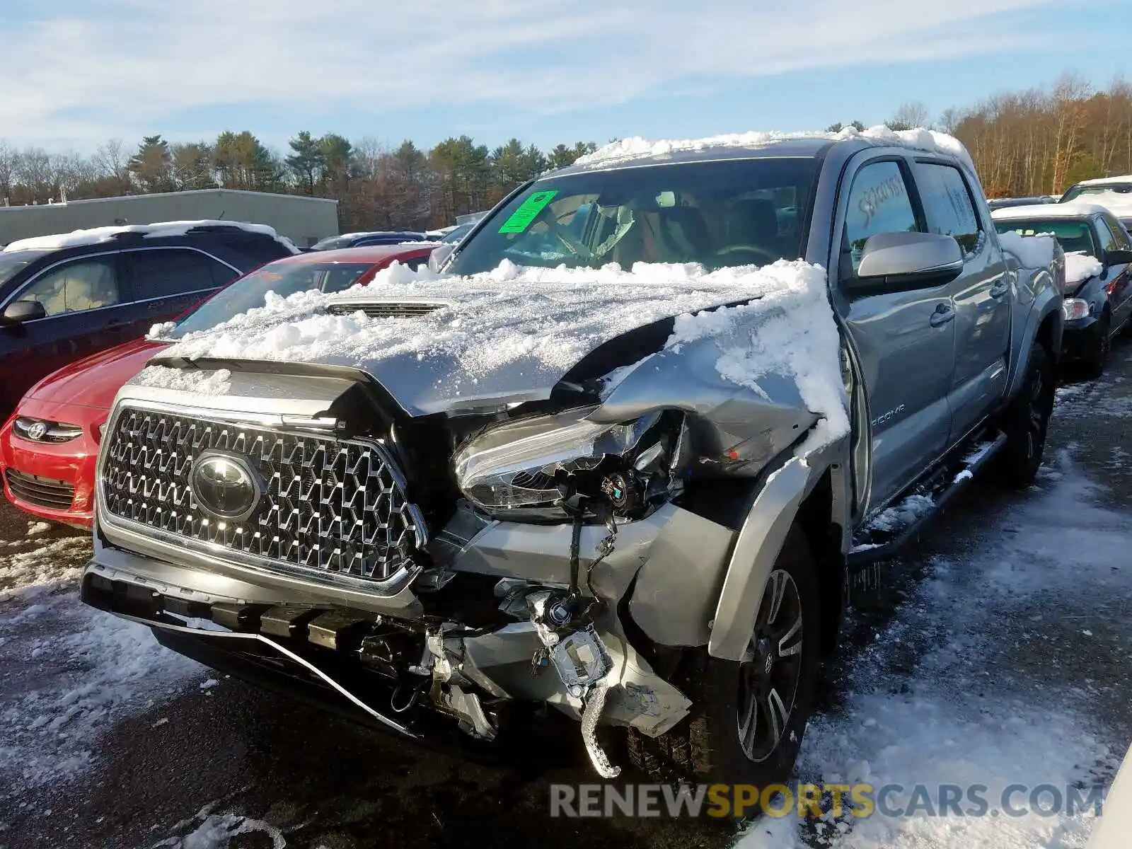 2 Photograph of a damaged car 5TFCZ5AN9KX207541 TOYOTA TACOMA 2019