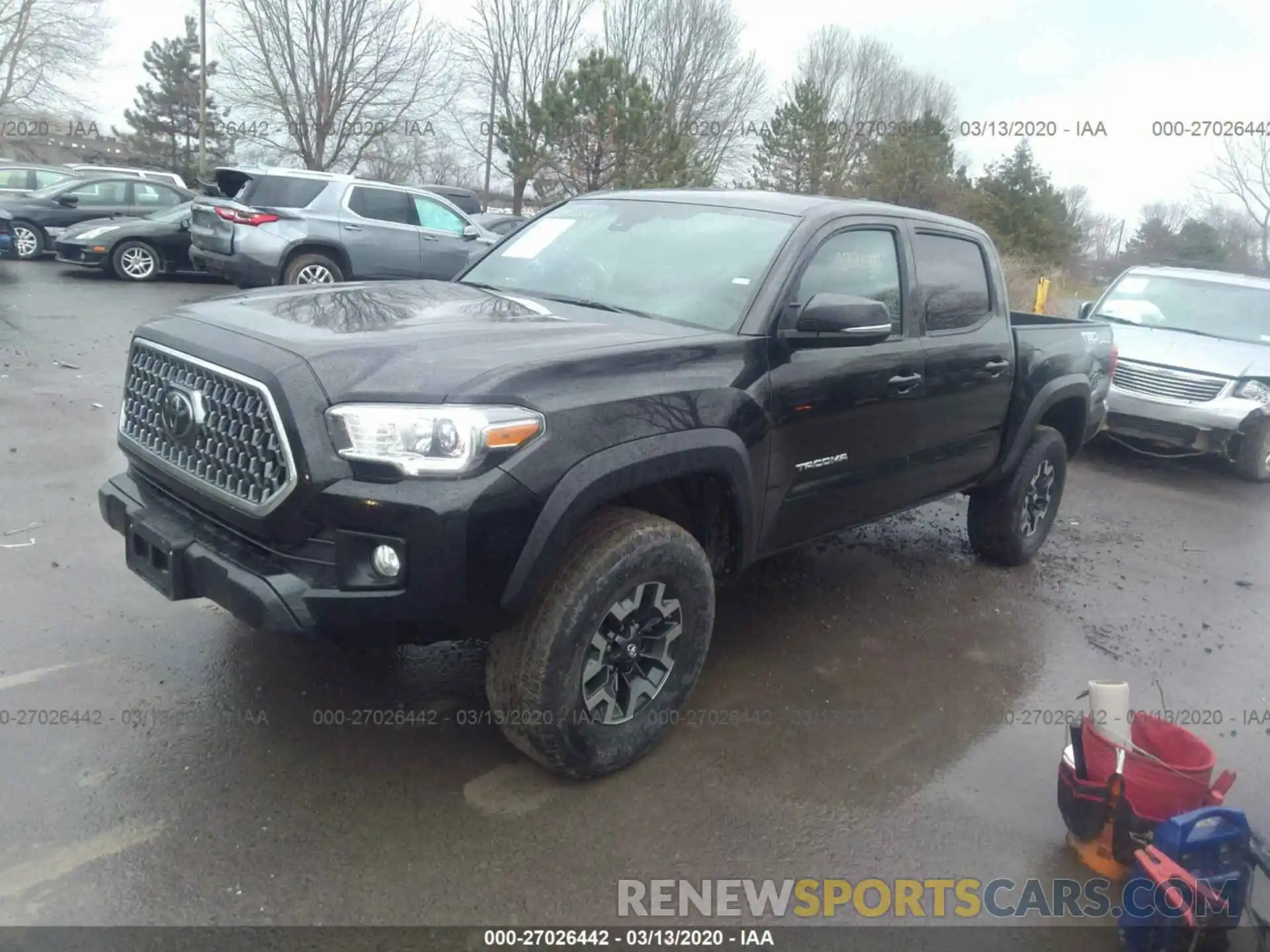 2 Photograph of a damaged car 5TFCZ5ANXKX171620 TOYOTA TACOMA 2019