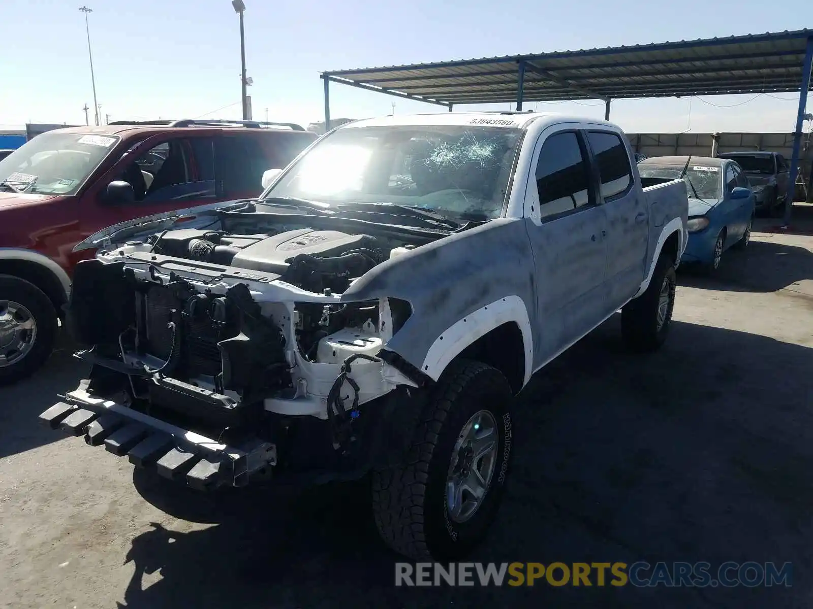 2 Photograph of a damaged car 5TFCZ5ANXKX175666 TOYOTA TACOMA 2019