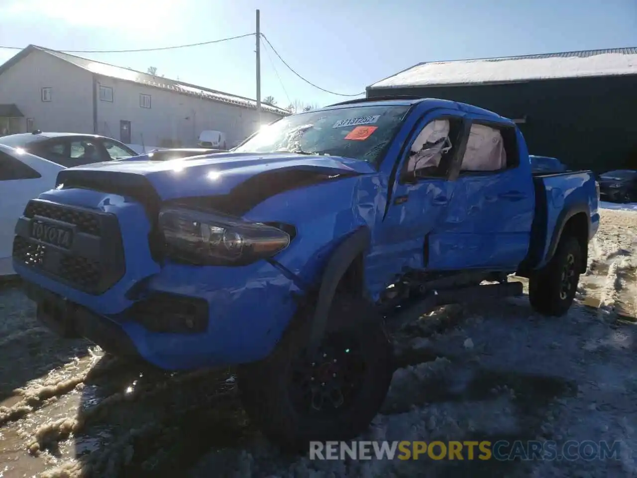 2 Photograph of a damaged car 5TFCZ5ANXKX184643 TOYOTA TACOMA 2019