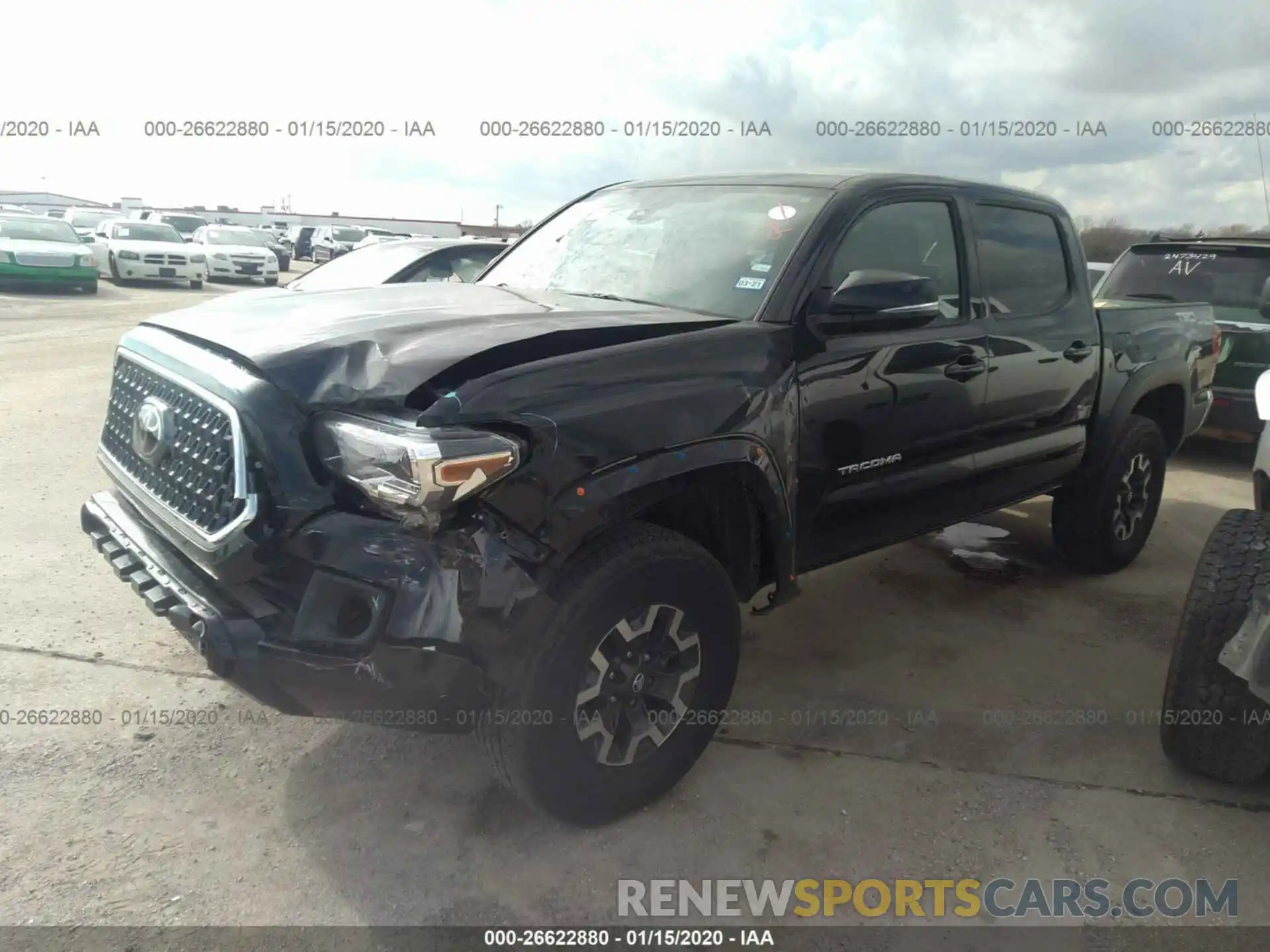 2 Photograph of a damaged car 5TFCZ5ANXKX191656 TOYOTA TACOMA 2019