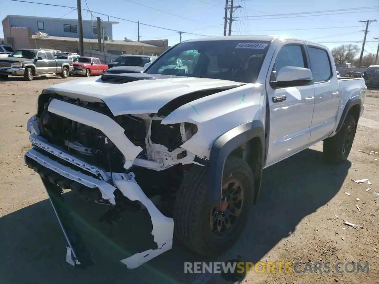 2 Photograph of a damaged car 5TFCZ5ANXKX202767 TOYOTA TACOMA 2019