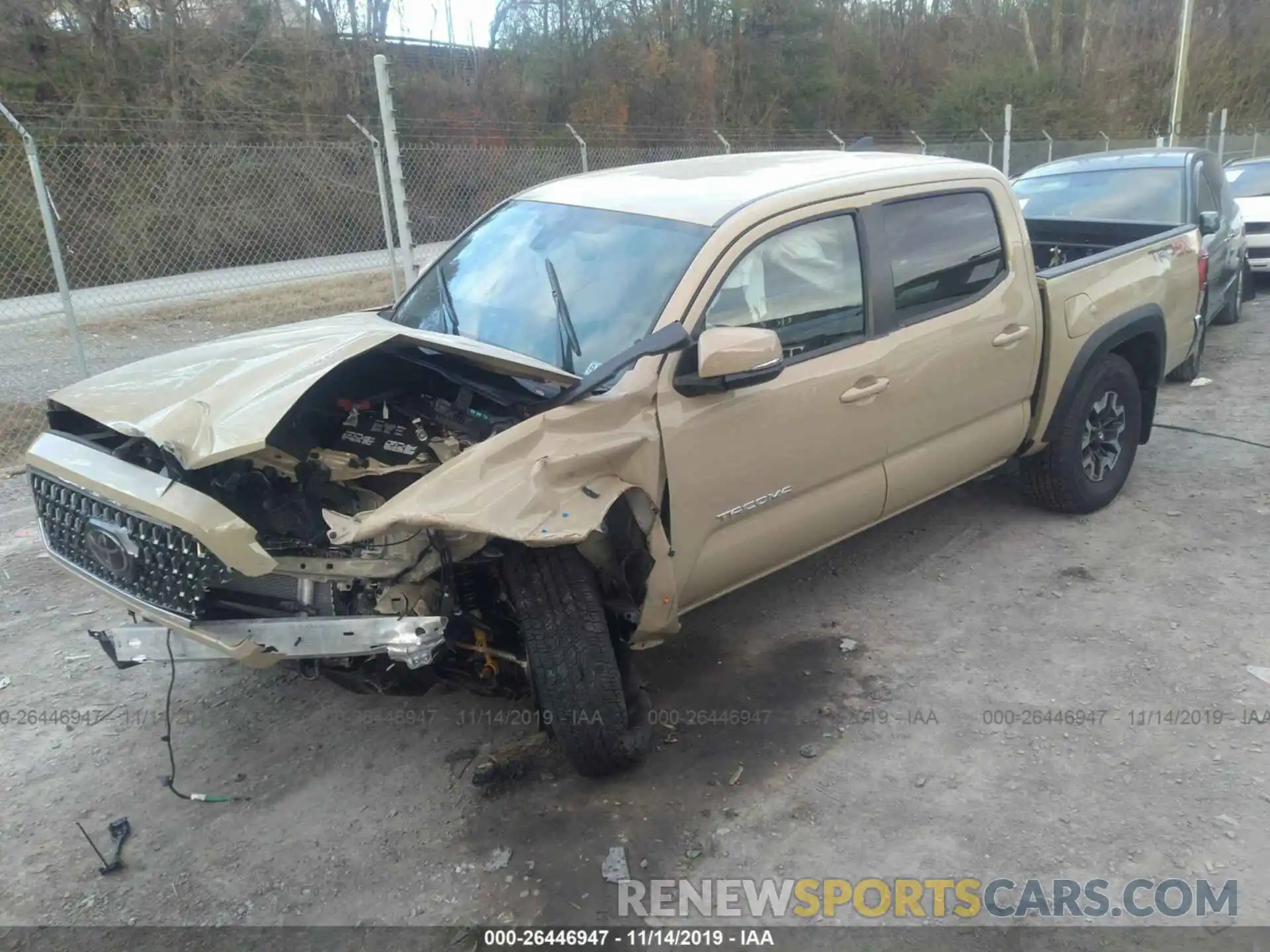 2 Photograph of a damaged car 5TFCZ5ANXKX208553 TOYOTA TACOMA 2019