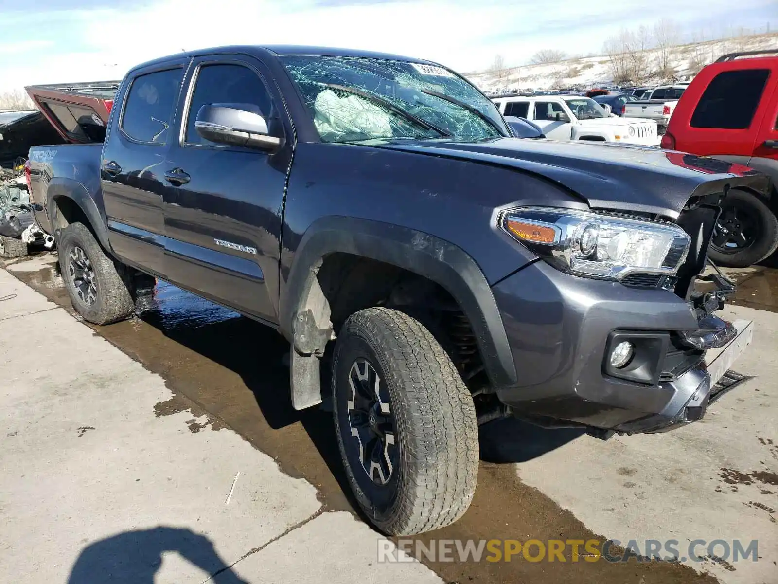 1 Photograph of a damaged car 5TFCZ5ANXKX210092 TOYOTA TACOMA 2019