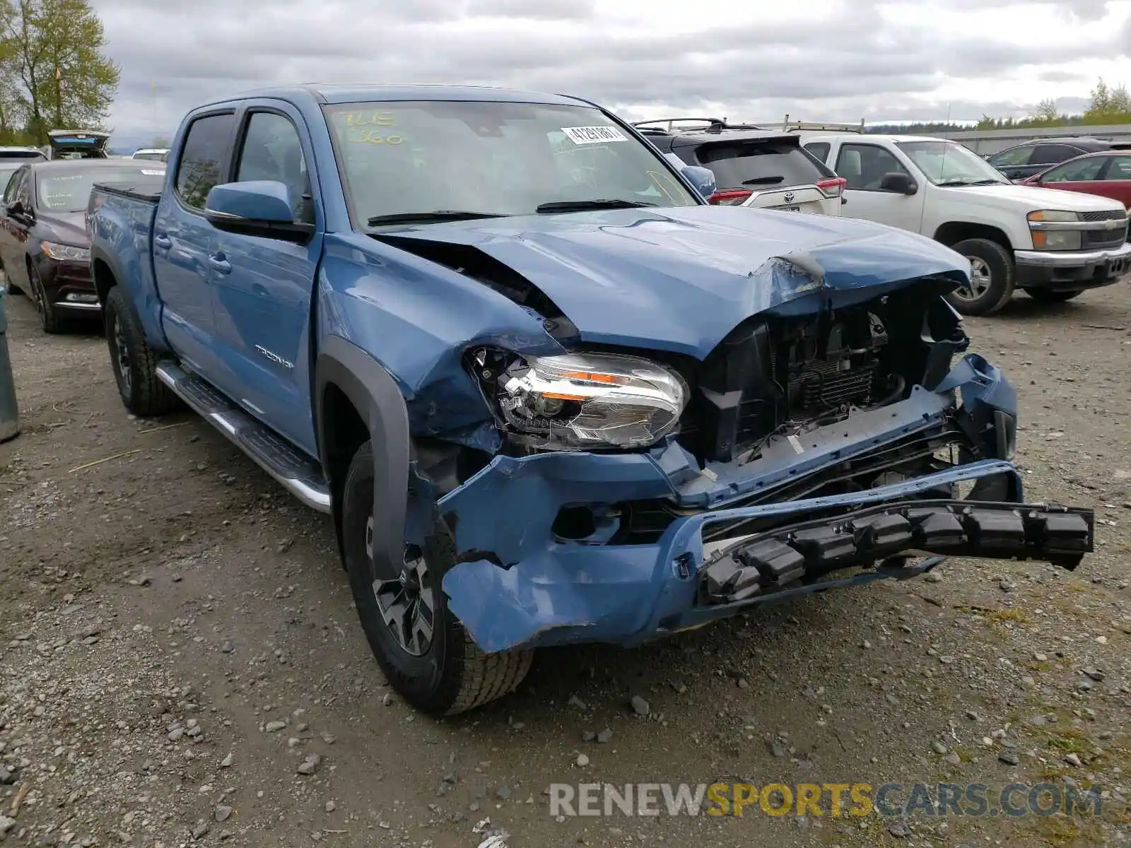 1 Photograph of a damaged car 5TFDZ5BN1KX041454 TOYOTA TACOMA 2019