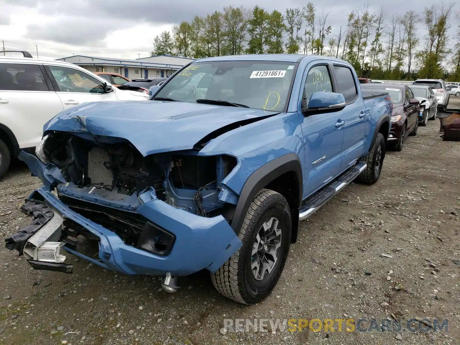 2 Photograph of a damaged car 5TFDZ5BN1KX041454 TOYOTA TACOMA 2019