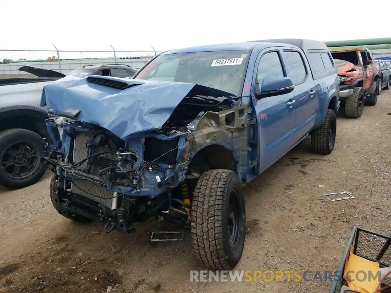 2 Photograph of a damaged car 5TFDZ5BN2KX042970 TOYOTA TACOMA 2019