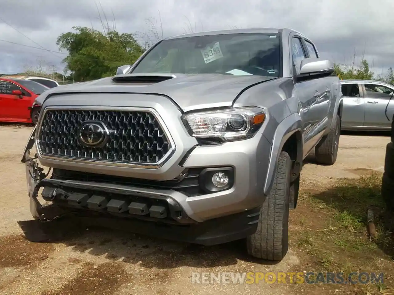 2 Photograph of a damaged car 5TFDZ5BN2KX042984 TOYOTA TACOMA 2019