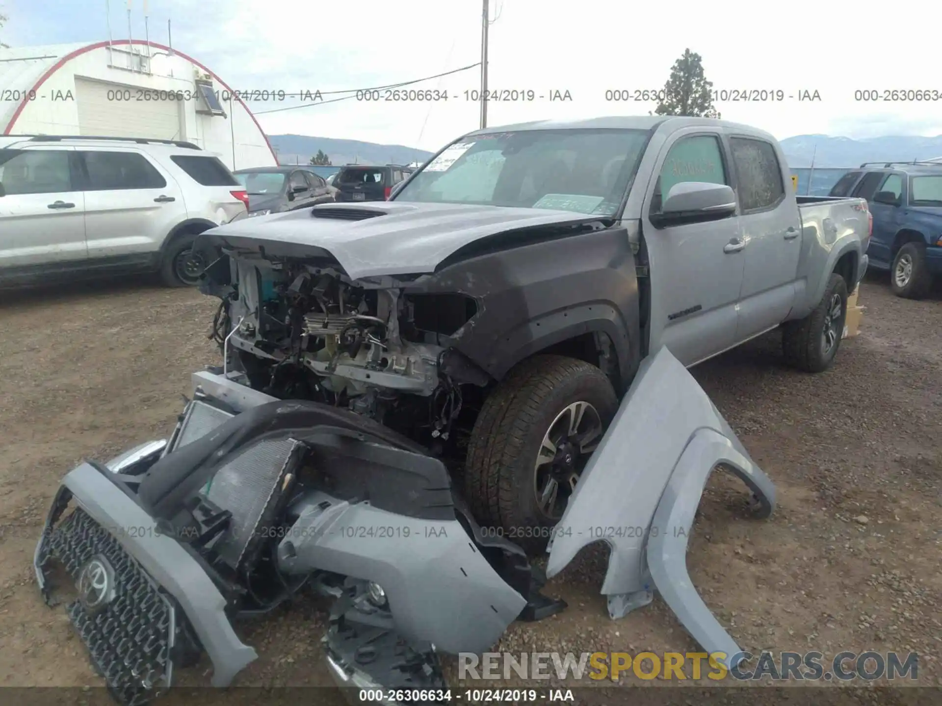 2 Photograph of a damaged car 5TFDZ5BN2KX045352 TOYOTA TACOMA 2019