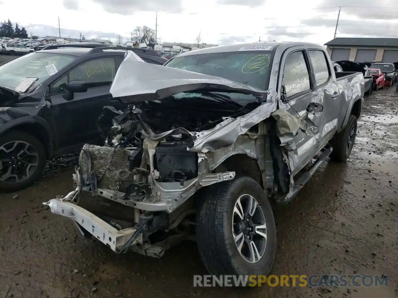 2 Photograph of a damaged car 5TFDZ5BN3KX042024 TOYOTA TACOMA 2019