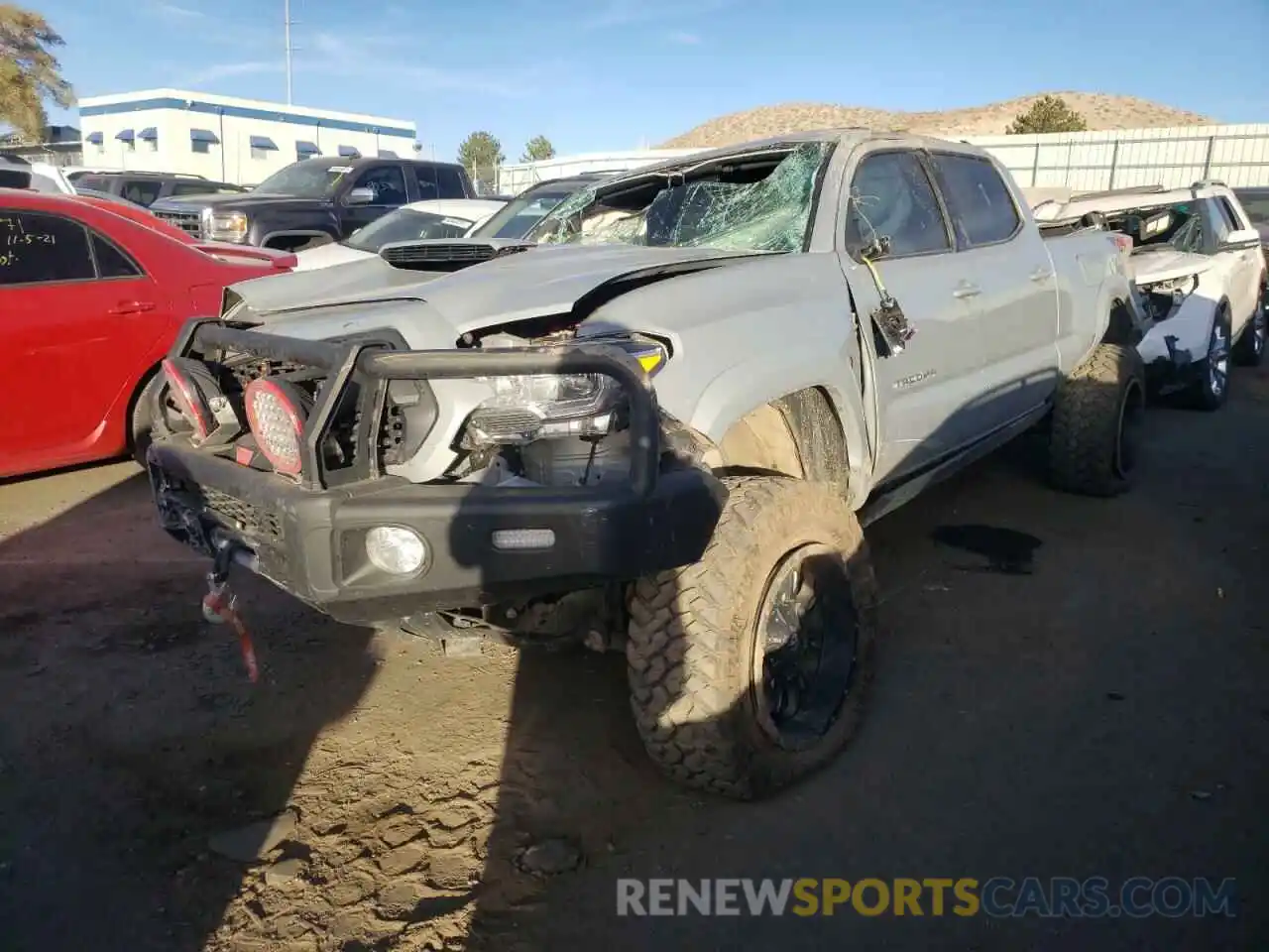 2 Photograph of a damaged car 5TFDZ5BN3KX042766 TOYOTA TACOMA 2019