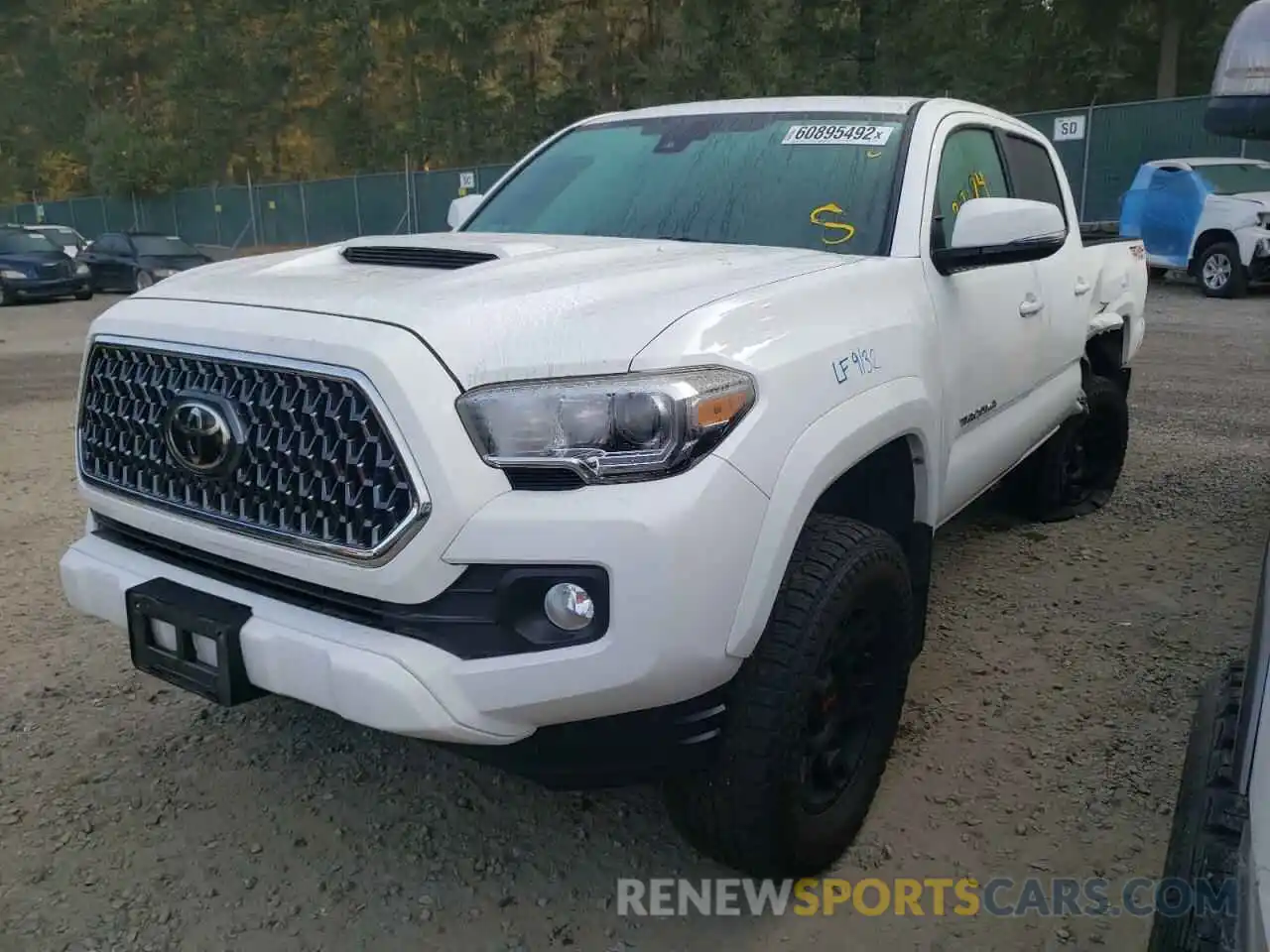 2 Photograph of a damaged car 5TFDZ5BN3KX044114 TOYOTA TACOMA 2019